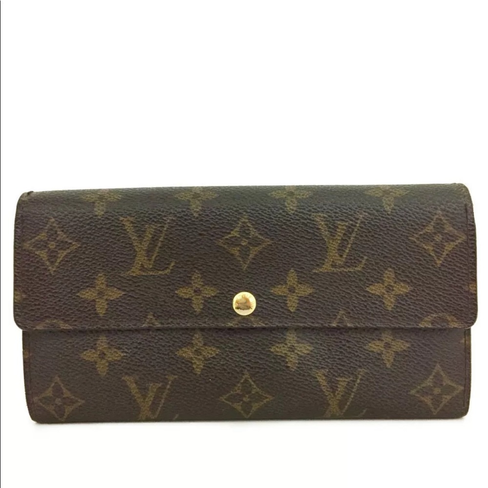 Louis Vuitton Monogram Portefeiulle Sarah wallet vintage